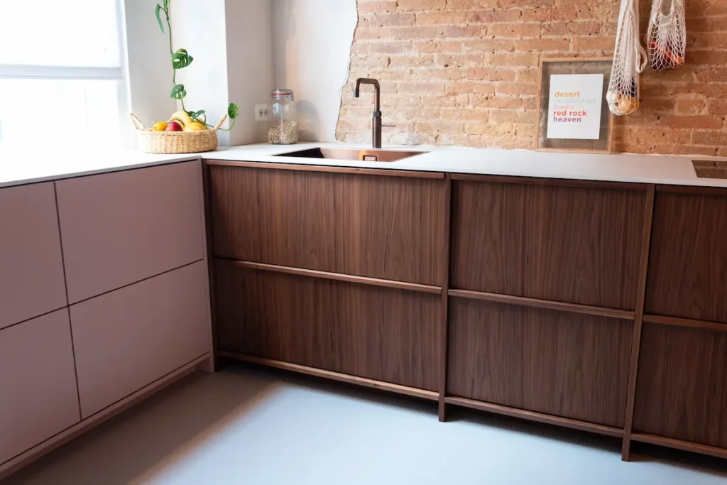 Japani notenhout keukenfront